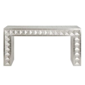 Hermes Silver Nickel Console - Avant Garde Furniture - Designer Furniture Store & Luxury Home Decor