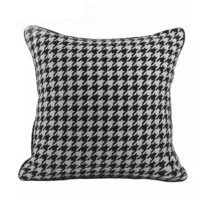 Houndstooth Jacquard Linen Cushion 50cm - Avant Garde Furniture - Designer Furniture Store & Luxury Home Decor