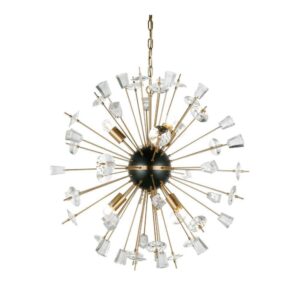 Hudson Starburst Crystal Brass Pendant - Avant Garde Furniture - Designer Furniture Store & Luxury Home Decor