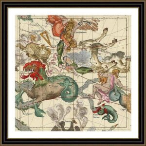 Ignace-Gaston Pardies Constellation Map 1693 Set of 4 - Avant Garde Furniture - Designer Furniture Store & Luxury Home Decor