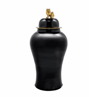 Imperial Black Gold Dragon Small Temple Jar 115cm - Avant Garde Furniture - Designer Furniture Store & Luxury Home Decor