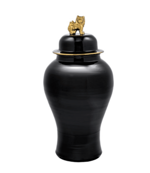 Imperial Black Gold Dragon Temple Jar 90cm - Avant Garde Furniture - Designer Furniture Store & Luxury Home Decor