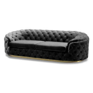 Imperial Black Velvet Gold Sofa - Avant Garde Furniture - Designer Furniture Store & Luxury Home Decor
