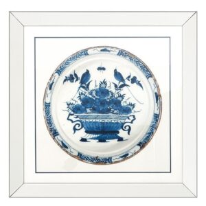 Imperial Blue White China Mirroe Framed Print IV 80cm - Avant Garde Furniture - Designer Furniture Store & Luxury Home Decor