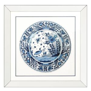 Imperial Blue White China Mirror Framed Print I 80cm - Avant Garde Furniture - Designer Furniture Store & Luxury Home Decor