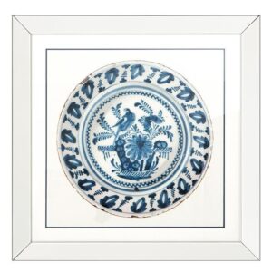 Imperial Blue White China Mirror Framed Print II 80cm - Avant Garde Furniture - Designer Furniture Store & Luxury Home Decor