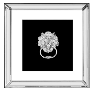 Imperial Lion Silver Shadow Box Mirror Frame 50cm - Avant Garde Furniture - Designer Furniture Store & Luxury Home Decor