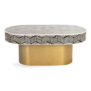 India Black White Brushed Brass Coffee Table - Avant Garde Furniture - Designer Furniture Store & Luxury Home Decor