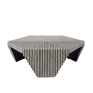 Indigo Geometric Bone Inlay Coffee Table - Avant Garde Furniture - Designer Furniture Store & Luxury Home Decor