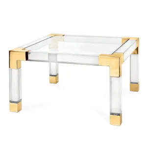 Jacques Brass Lucite Coffee Table - Avant Garde Furniture - Designer Furniture Store & Luxury Home Decor