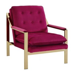 Jetsetter Rouge Velvet Gold Armchair - Avant Garde Furniture - Designer Furniture Store & Luxury Home Decor