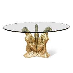 Jouve Panthere Gold Leaf Dining Table - Avant Garde Furniture - Designer Furniture Store & Luxury Home Decor