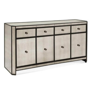 Kent Antique Mirror Black Buffet Cabinet - Avant Garde Furniture - Designer Furniture Store & Luxury Home Decor