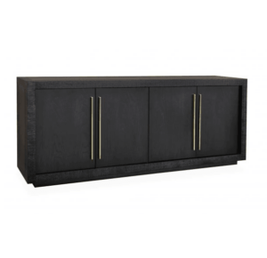 Kent Black Oak Brass Buffet - Avant Garde Furniture - Designer Furniture Store & Luxury Home Decor