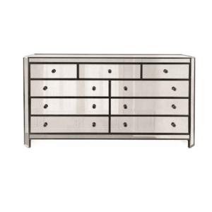 Kent Mirror Black Drawer Chest 168cm - Avant Garde Furniture - Designer Furniture Store & Luxury Home Decor