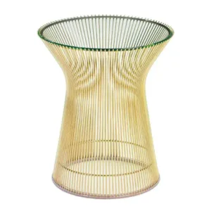 Platner Gold Glass Sidetable - Avant Garde Furniture - Designer Furniture Store & Luxury Home Decor