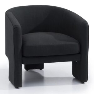 Kylie Black Linen Occasional Chair - Avant Garde Furniture - Designer Furniture Store & Luxury Home Decor
