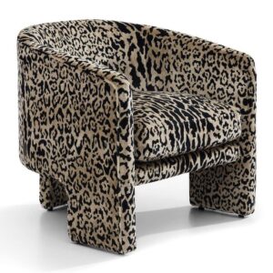 Kylie Leopard Chenille Occasional Chair - Avant Garde Furniture - Designer Furniture Store & Luxury Home Decor