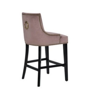 Largo Taupe Velvet Gold Counter Stool - Avant Garde Furniture - Designer Furniture Store & Luxury Home Decor