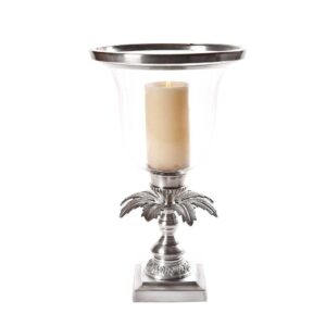 Las Palmas Nickel Hurricane on Stand - Avant Garde Furniture - Designer Furniture Store & Luxury Home Decor