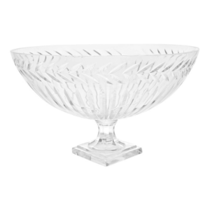 Laurent Crystal Glass Footed Bowl - Avant Garde Furniture - Designer Furniture Store & Luxury Home Decor