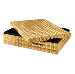 Le Object Gold Pyramid Storage Large Box - Avant Garde Furniture - Designer Furniture Store & Luxury Home Decor