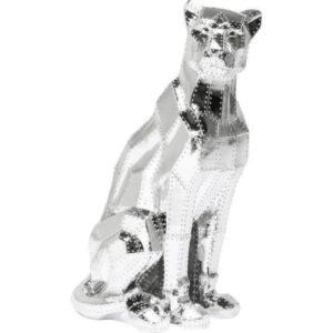 Le Object Metal Rivet Mosiac Leopard Statue - Avant Garde Furniture - Designer Furniture Store & Luxury Home Decor