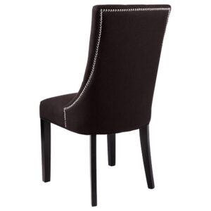 London Black Linen Dining Chair - Avant Garde Furniture - Designer Furniture Store & Luxury Home Decor