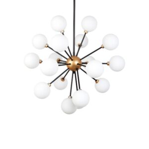 Maddox Brass Opal Sphere Large Pendant - Avant Garde Furniture - Designer Furniture Store & Luxury Home Decor