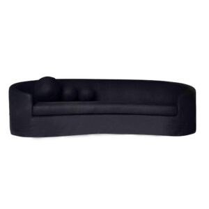 Manolo Black Linen Slip Cover Sofa 253cm - Avant Garde Furniture - Designer Furniture Store & Luxury Home Decor