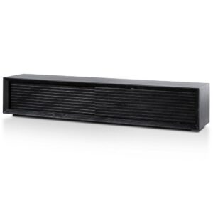 Maribel Black Oak Media Cabinet 200cm - Avant Garde Furniture - Designer Furniture Store & Luxury Home Decor