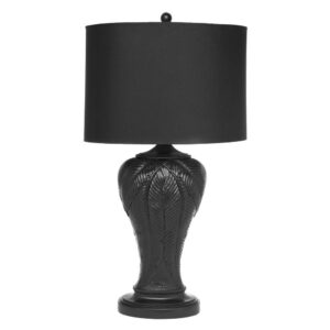 Martinique Regency Black Ceramic Lamp with Black Shade - Avant Garde Furniture - Designer Furniture Store & Luxury Home Decor