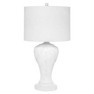 Martinique Regency White Ceramic Lamp with White Shade - Avant Garde Furniture - Designer Furniture Store & Luxury Home Decor