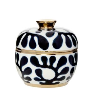 Matisse Glazed Porcelain Round Jar 21cm - Avant Garde Furniture - Designer Furniture Store & Luxury Home Decor