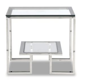 Mayfair Stainless Steel Side Table - Avant Garde Furniture - Designer Furniture Store & Luxury Home Decor