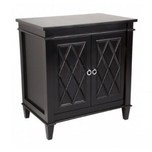 Mercer Black Silver Plantation Cabinet - Avant Garde Furniture - Designer Furniture Store & Luxury Home Decor