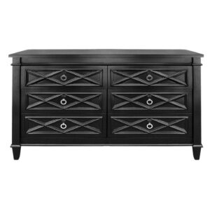 Mercer Black Silver Plantation Drawer Cabinet - Avant Garde Furniture - Designer Furniture Store & Luxury Home Decor