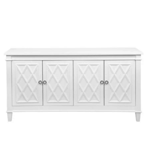 Mercer White Silver Plantation Buffet Cabinet - Avant Garde Furniture - Designer Furniture Store & Luxury Home Decor