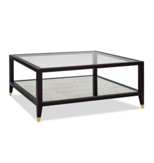 Milton Black Oak Antique Mirror Coffee Table - Avant Garde Furniture - Designer Furniture Store & Luxury Home Decor
