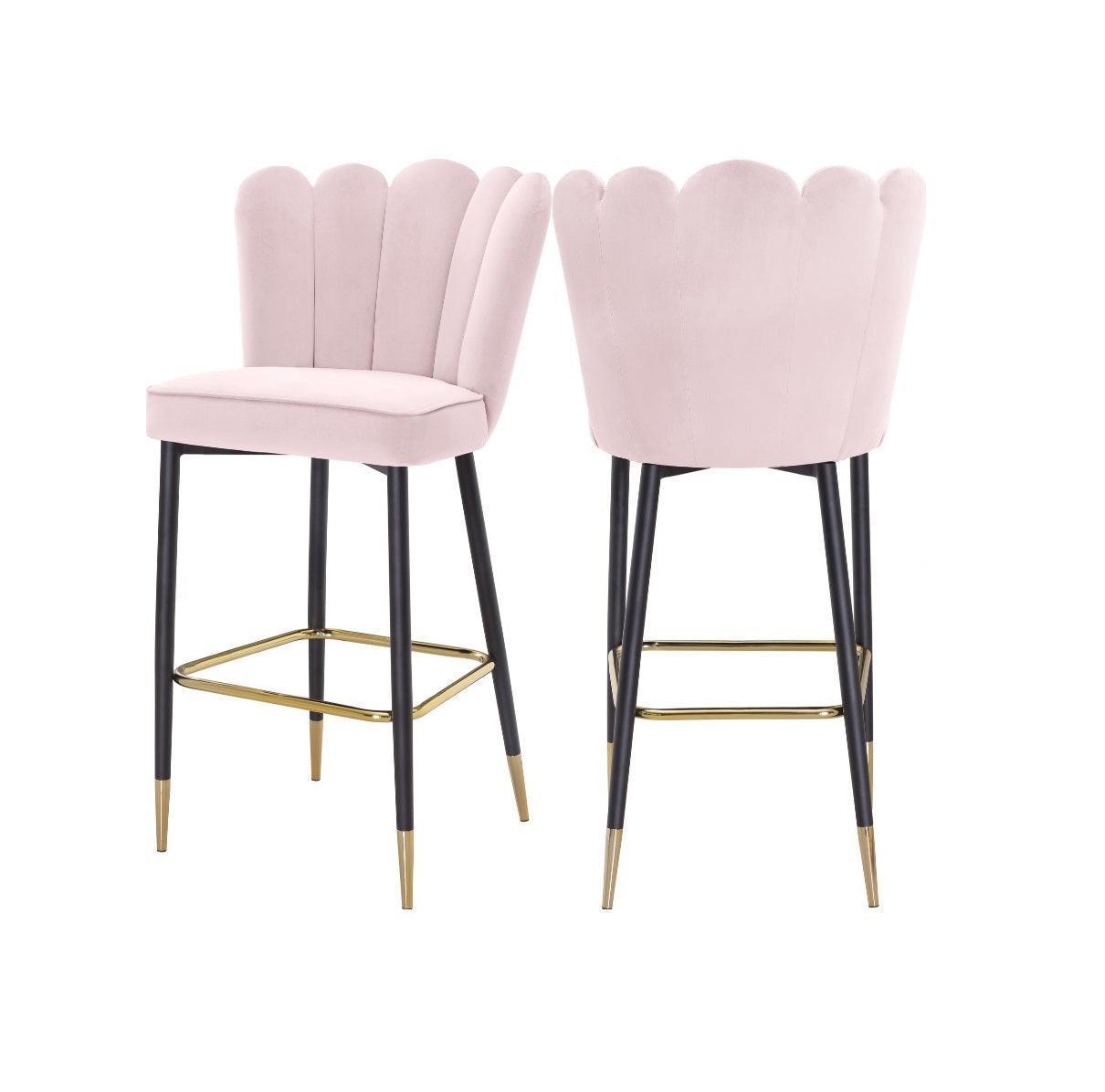 Mirage Savona Black Velvet Counter Stool - Avant Garde Furniture - Designer Furniture Store & Luxury Home Decor