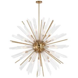 Mondrian Brass Starburst Large Chandelier - Avant Garde Furniture - Designer Furniture Store & Luxury Home Decor