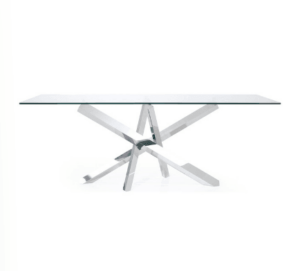 Montego Chrome Glass Dining Table - Avant Garde Furniture - Designer Furniture Store & Luxury Home Decor