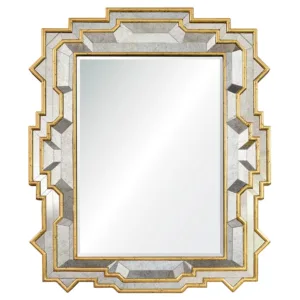 Gilded Deco Gold Leaf Antiqued Mirror - Avant Garde Furniture - Designer Furniture Store & Luxury Home Decor