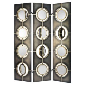 Nautilus Bronze Gold Mirror Screen 213cm - Avant Garde Furniture - Designer Furniture Store & Luxury Home Decor