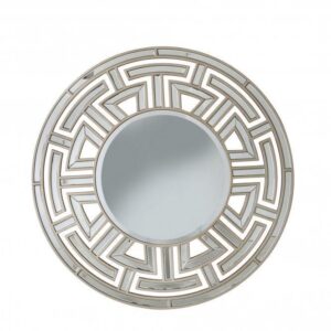 Naxos Champagne Round Wall Mirror 100cm - Avant Garde Furniture - Designer Furniture Store & Luxury Home Decor