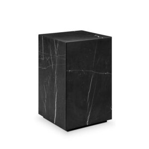 Nero Marquina Marble Pedestal 80cm - Avant Garde Furniture - Designer Furniture Store & Luxury Home Decor