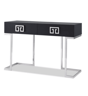 Nobu Black Ash Stainless Steel Console Table - Avant Garde Furniture - Designer Furniture Store & Luxury Home Decor