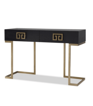 Nobu Black Ash Brass Console Table - Avant Garde Furniture - Designer Furniture Store & Luxury Home Decor