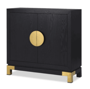 Opium Black Ash & Brass Cabinet - Avant Garde Furniture - Designer Furniture Store & Luxury Home Decor