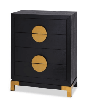 Opium Black Ash Brushed Brass Chest - Avant Garde Furniture - Designer Furniture Store & Luxury Home Decor